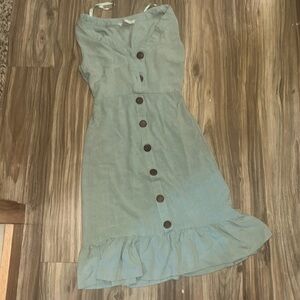 Green sleeveless dress NWOT